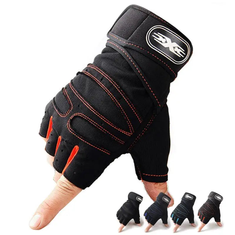 Weight Lifting Fitness Half Finger Gloves - Non-slip Breathable