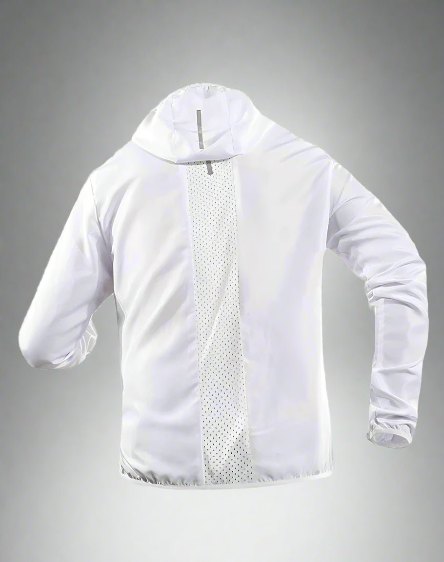 Reflective Hooded Coat - Gradient Colour Sportswear Jacket