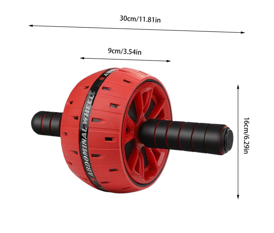 Dimensions of Red Core Ab Wheel Roller – Strengthen Abs, Arms, and Core with This Durable Exercise Equipment