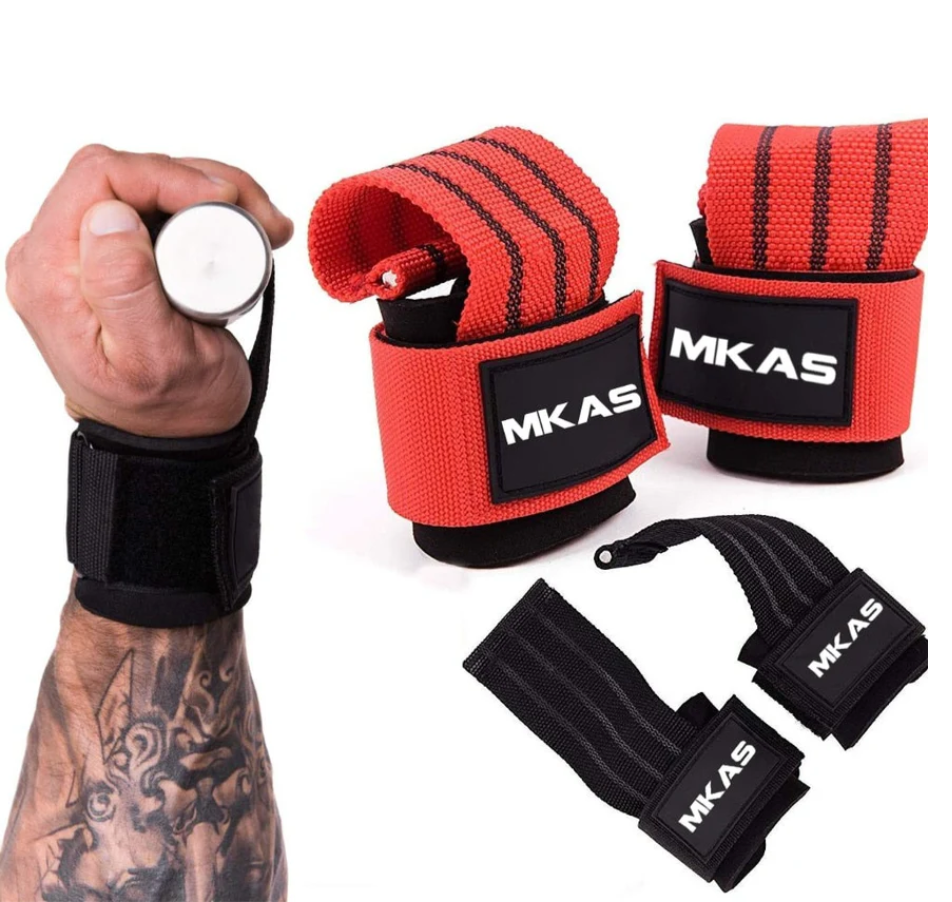 Grip photograph of Weightlifting wrist straps providing extra wrist support and grip strength during workouts