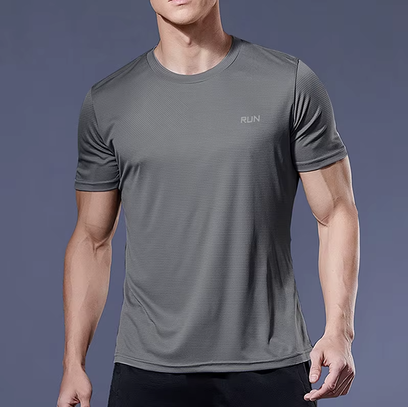 Running Quick Dry Sports T-Shirt in Gray - Lightweight Performance Top