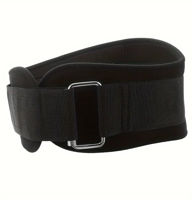Weightlifting fitness belt with breathable training support for squats, deadlifts, and gym workouts