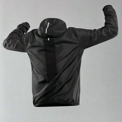 Reflective Hooded Coat - Gradient Colour Sportswear Jacket