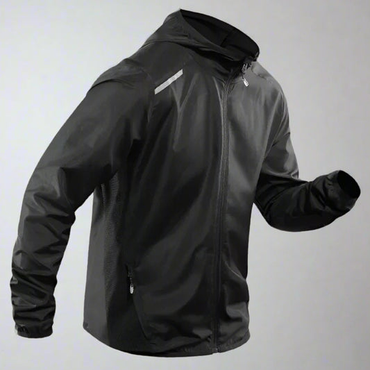 Reflective Hooded Coat - Gradient Colour Sportswear Jacket