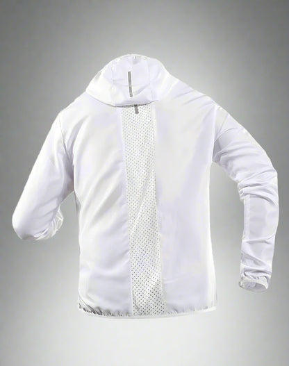 Reflective Hooded Coat - Gradient Colour Sportswear Jacket