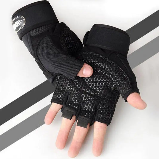Weight Lifting Fitness Half Finger Gloves - Non-slip Breathable