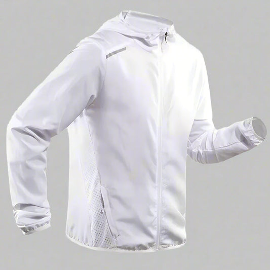 Reflective Hooded Coat - Gradient Colour Sportswear Jacket